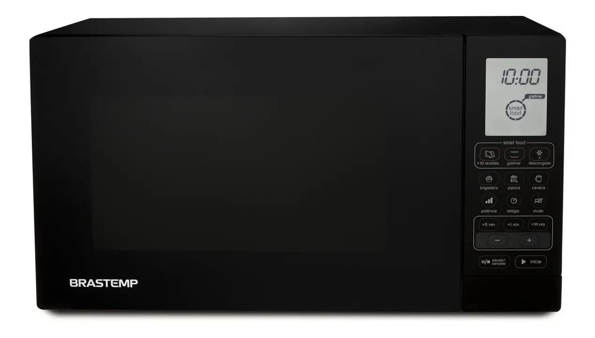 Micro-ondas Grill Brastemp BMU45 preto 30L