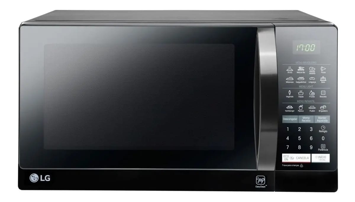 Micro-ondas LG MS3057 preto 30L