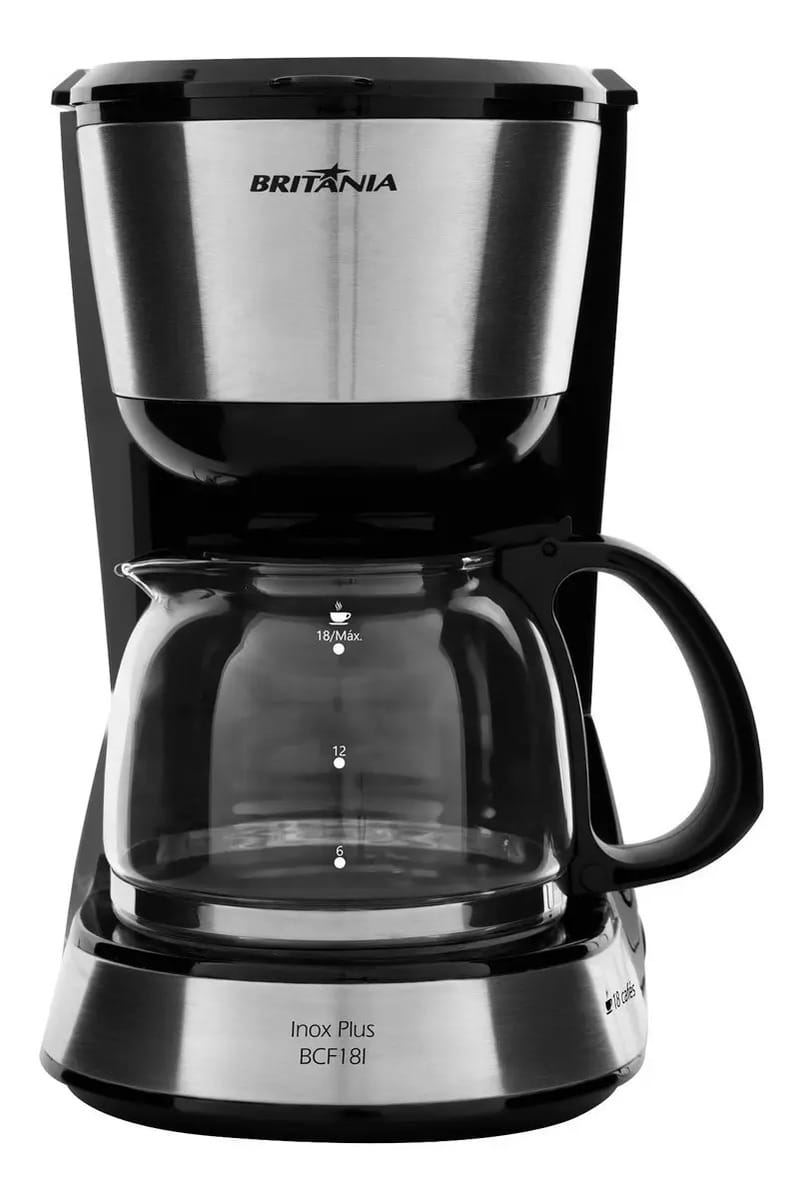 Britania Inox 1500 automatic-bean-to-cup 110V Cinza