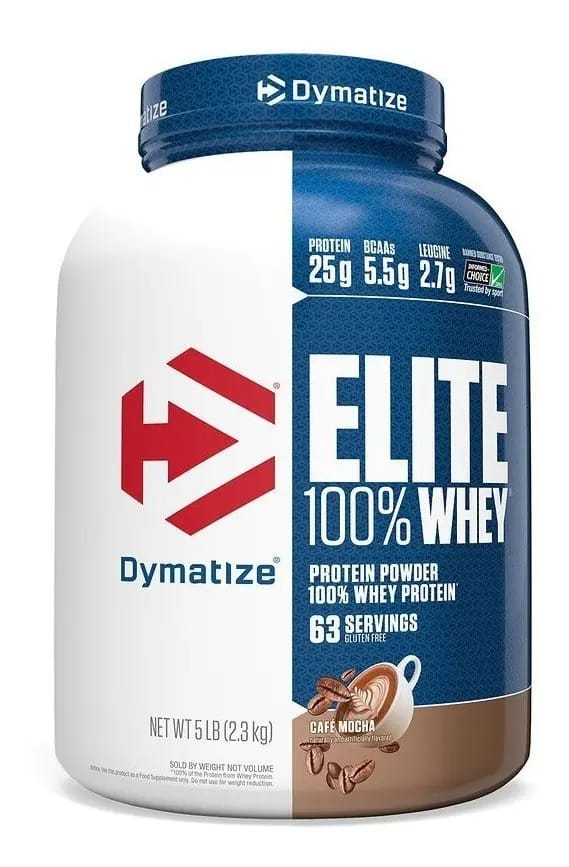 Suplemento en pó Dymatize Elite Whey Protein Whey protein de Elite 100% Whey Protein sabor café mocha x 2.3kg