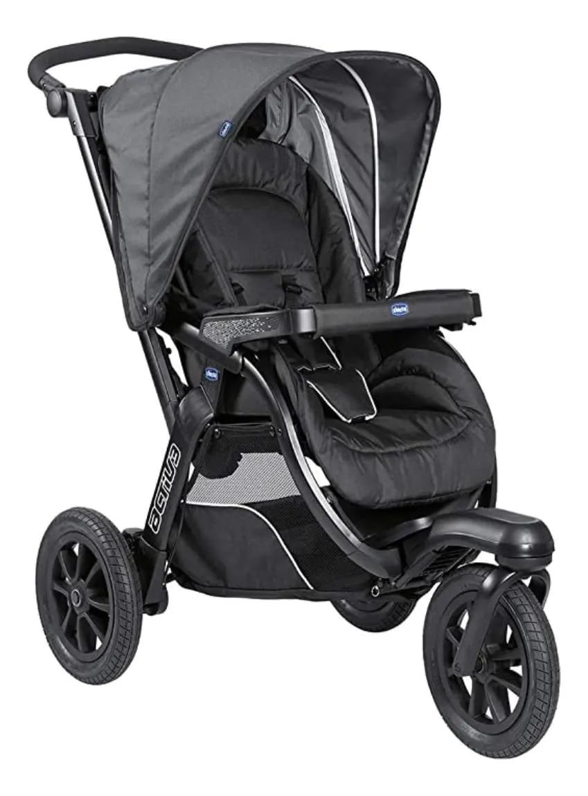 Carrinho de bebê 3 rodas travel system Chicco Trío Activ3 iron
