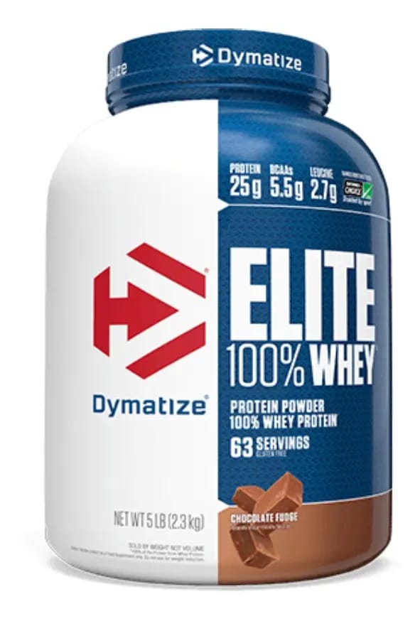 Suplemento en pó Dymatize Elite Whey Protein Whey protein de Elite 100% Whey Protein sabor fudge de chocolate x 2.3kg