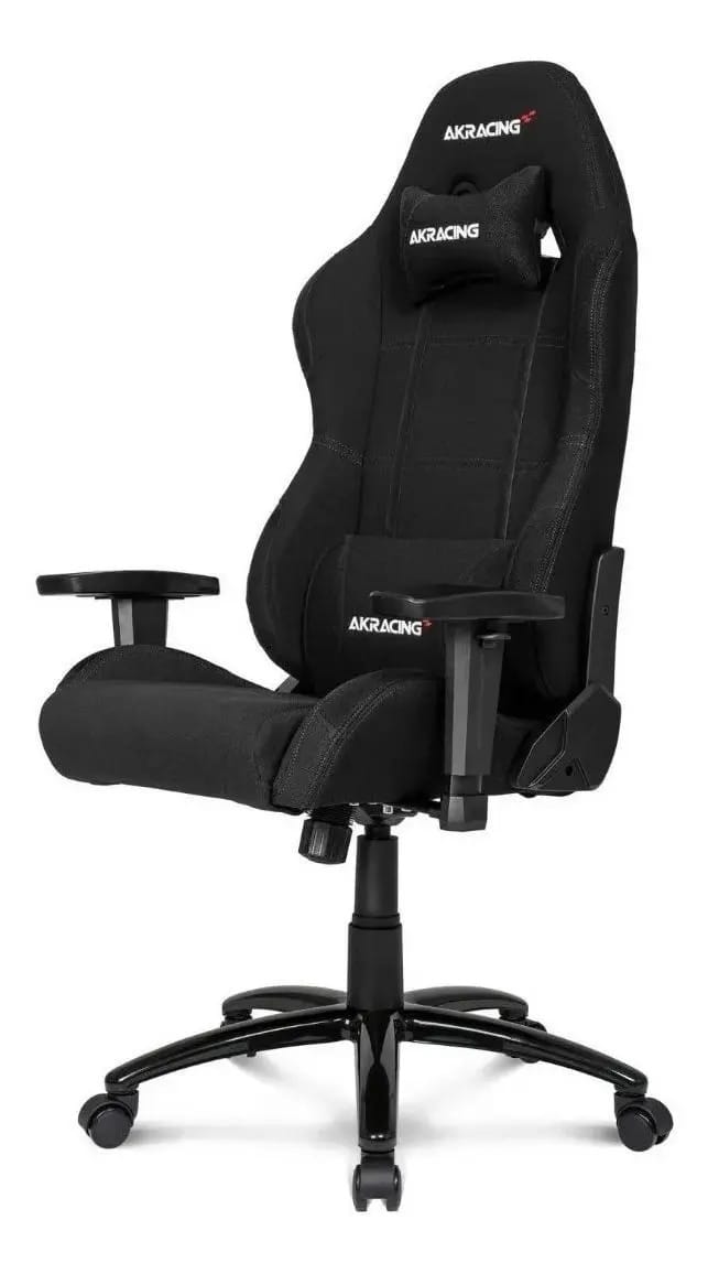 Cadeira de escritório Akracing K7012 gamer ergonômica preta com estofado de tecido