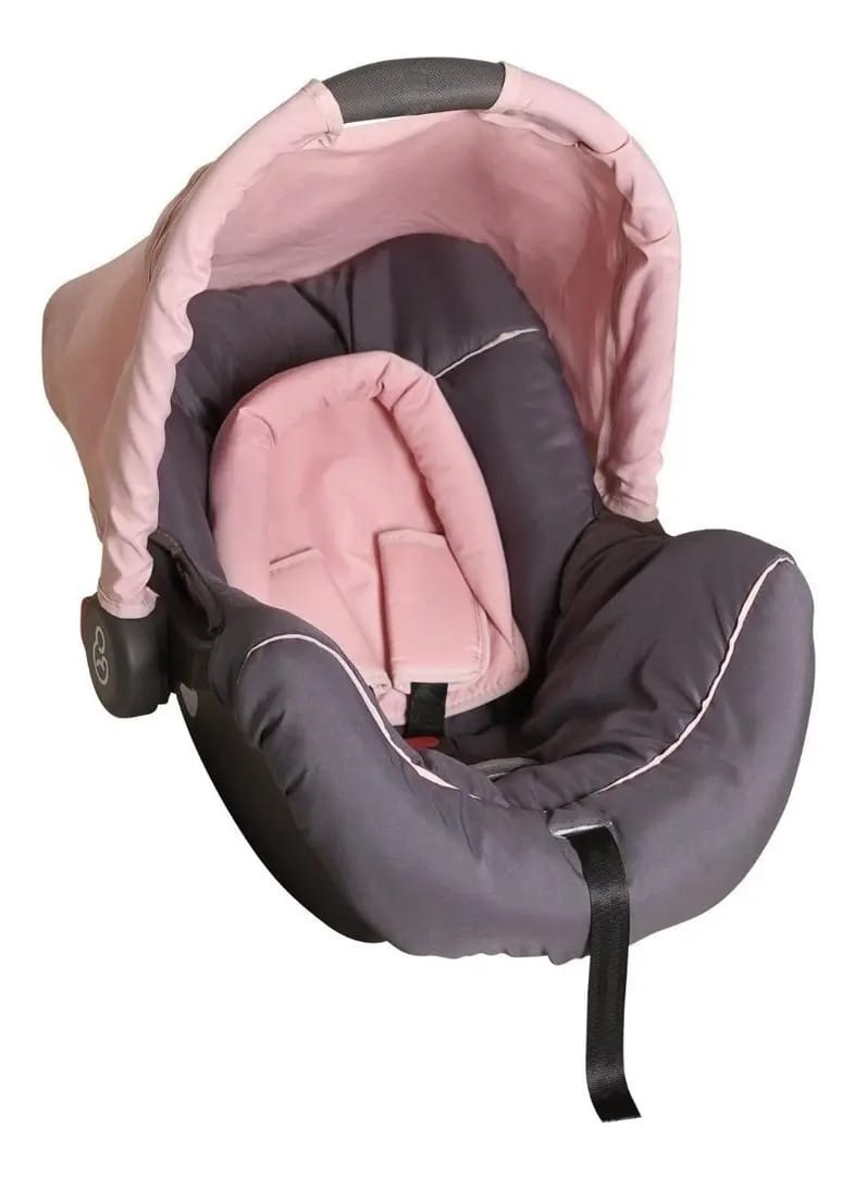Bebê Conforto Cadeirinha Galzerano Piccolina Até 13kg Cor Grafite/Rosa