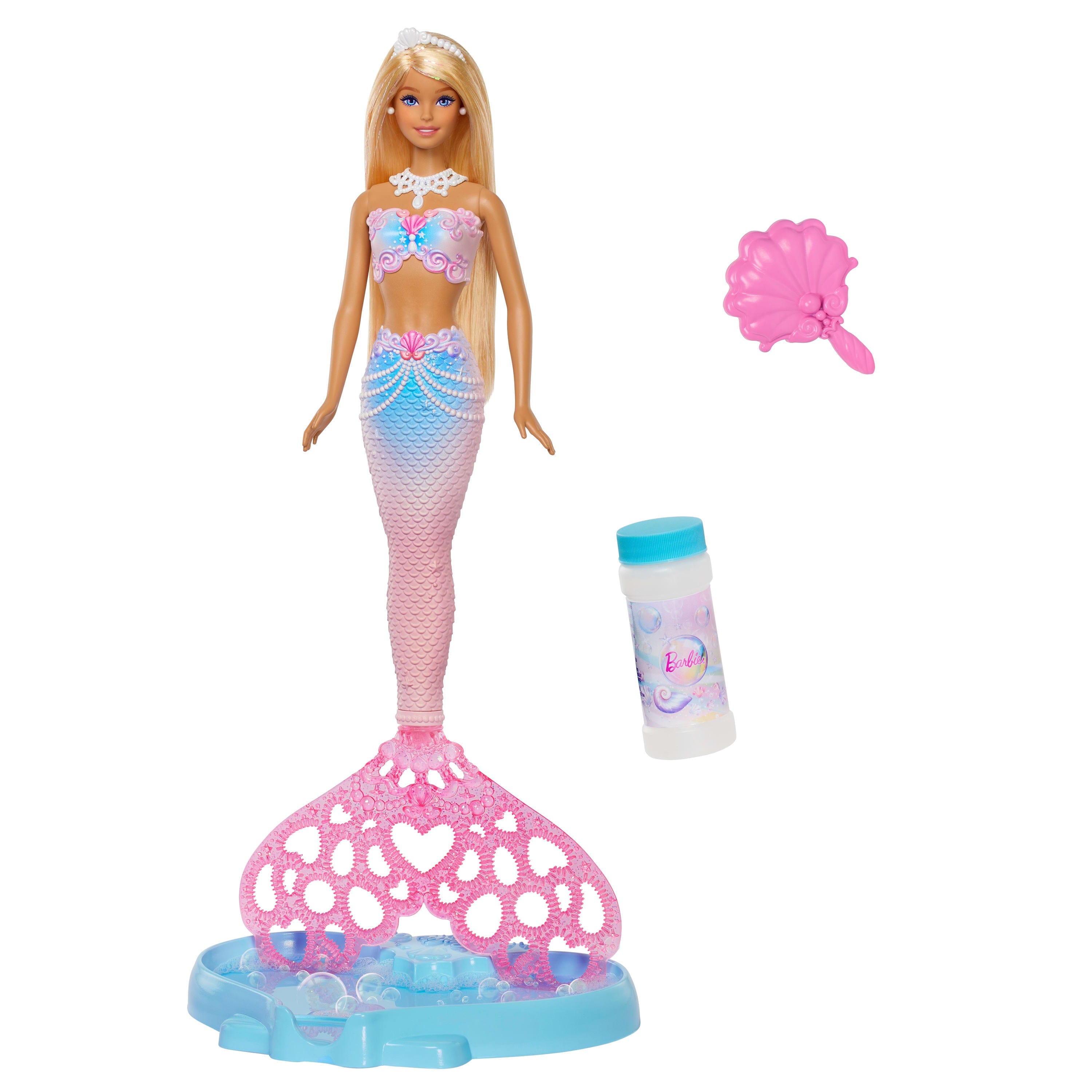 Foto de Boneca Barbie Sereia Que Cria Bolhas De Verdade