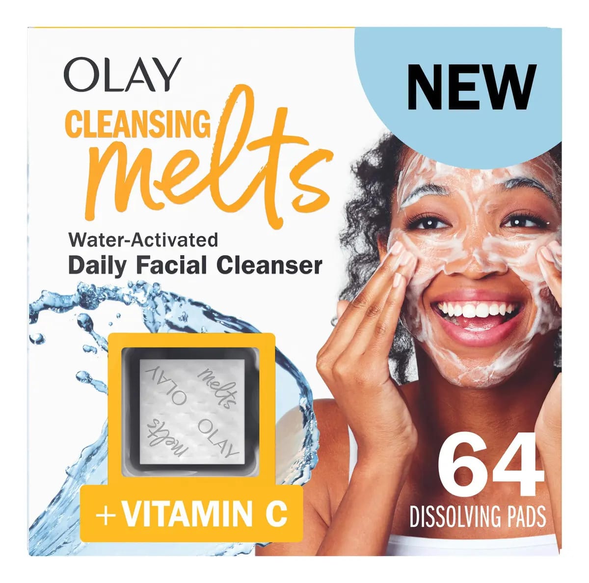 Limpador Facial Cleansing Melts Olay Vitamin C 64 Pastilhas