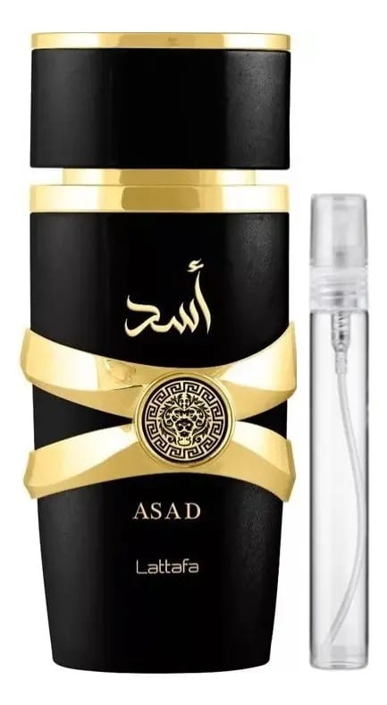 Lattafa Asad Parfum Edp 10 ml para homens recarregável