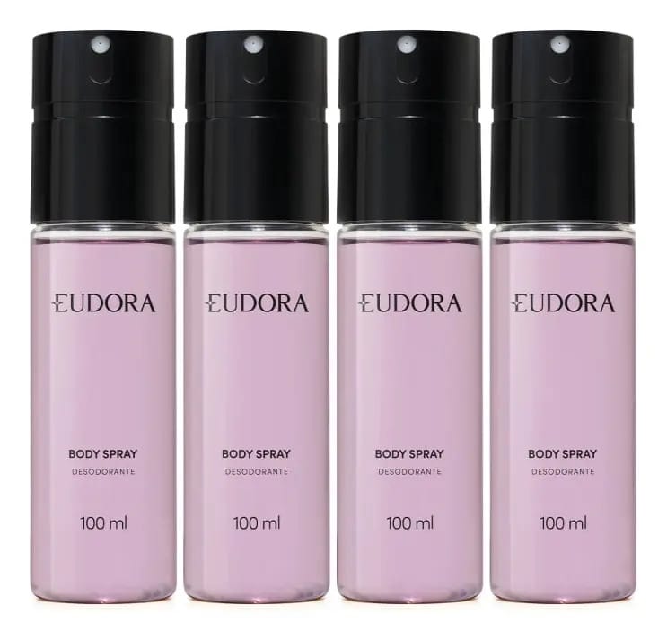Eudora Body Perfume Colônia 4x100ml