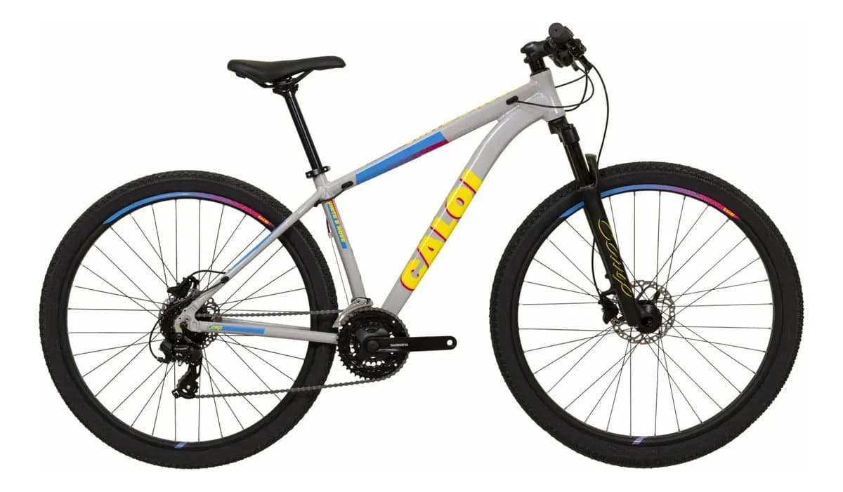 Bicicleta Mtb 29 Caloi Comp 24v 2026 Cinza S - 15,5