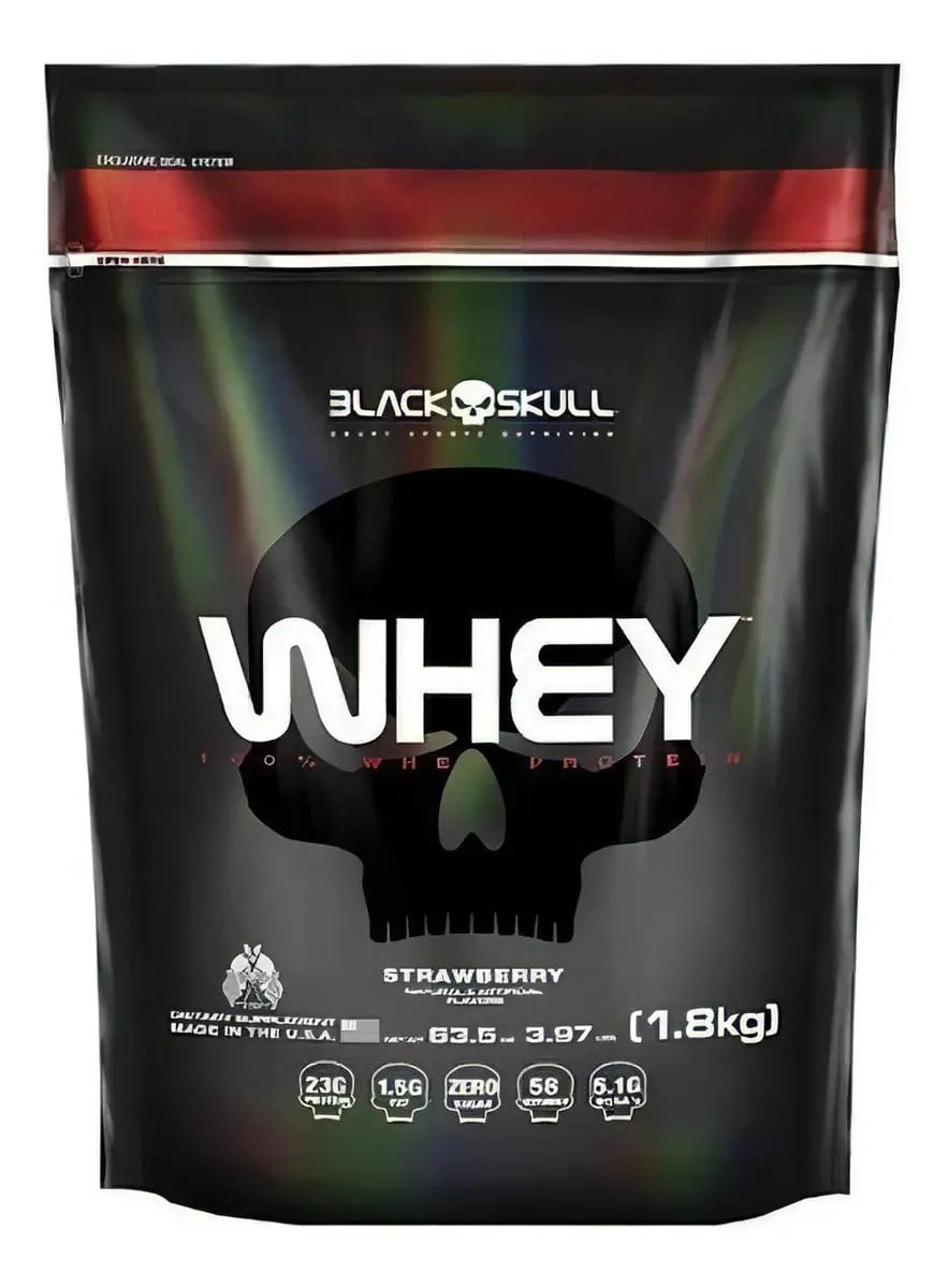 100% Whey 1,8kg - Black Skull
