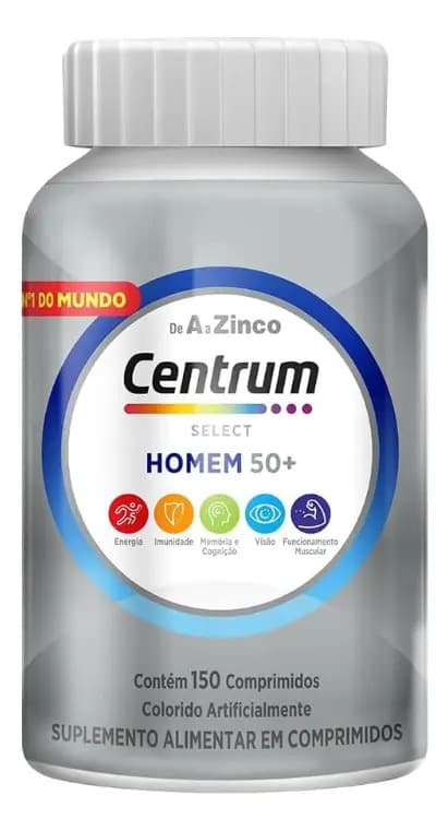 Multivitamínico para Idosos Centrum Homem Select 50 + 150 Comprimidos