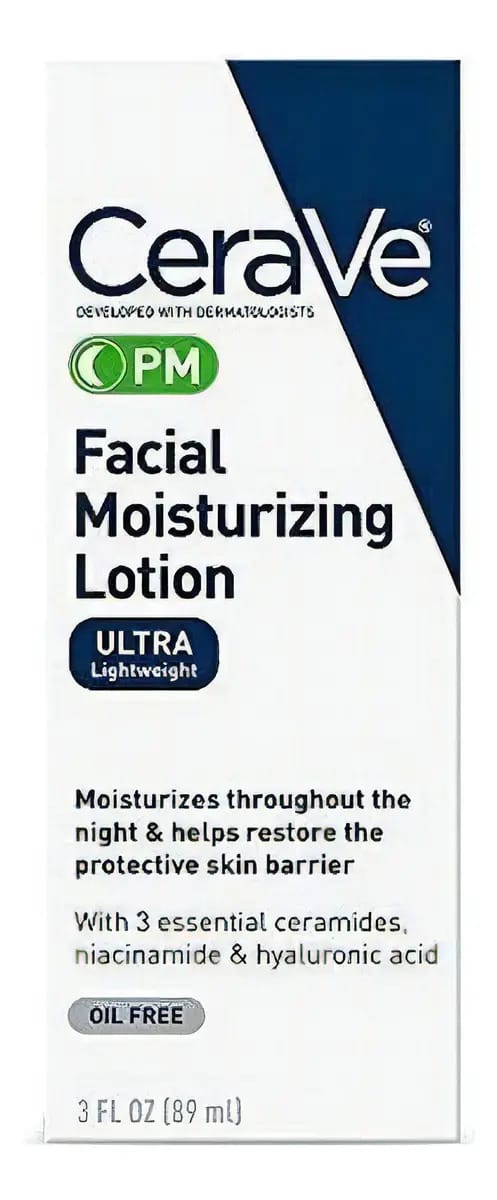 Loção facial hidratante - Cerave Pm - Ultra leve