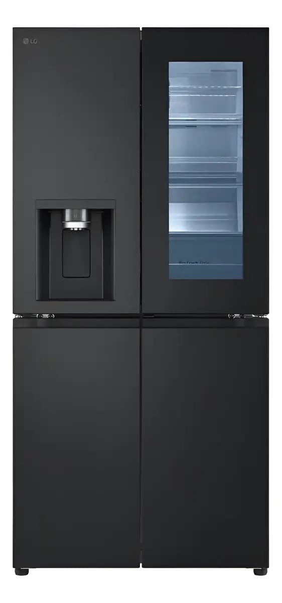 Geladeira LG GM57sxm Inversor Instaview 418lts Preto Fosco Preto