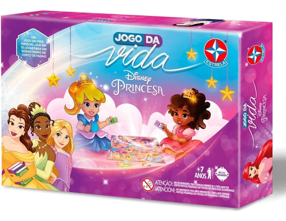 Jogo De Tabuleiro Jogo Da Vida Disney Princesa Estrela