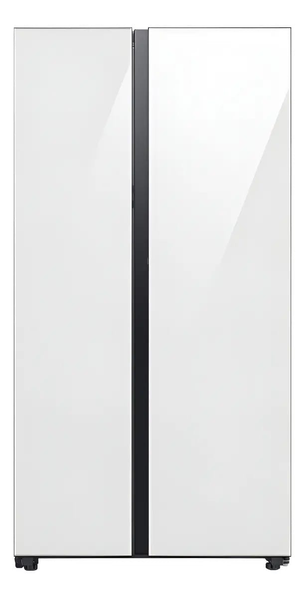 Refrigerador branco Samsung Bespoke Ai Sbs de 28 pés Space Max