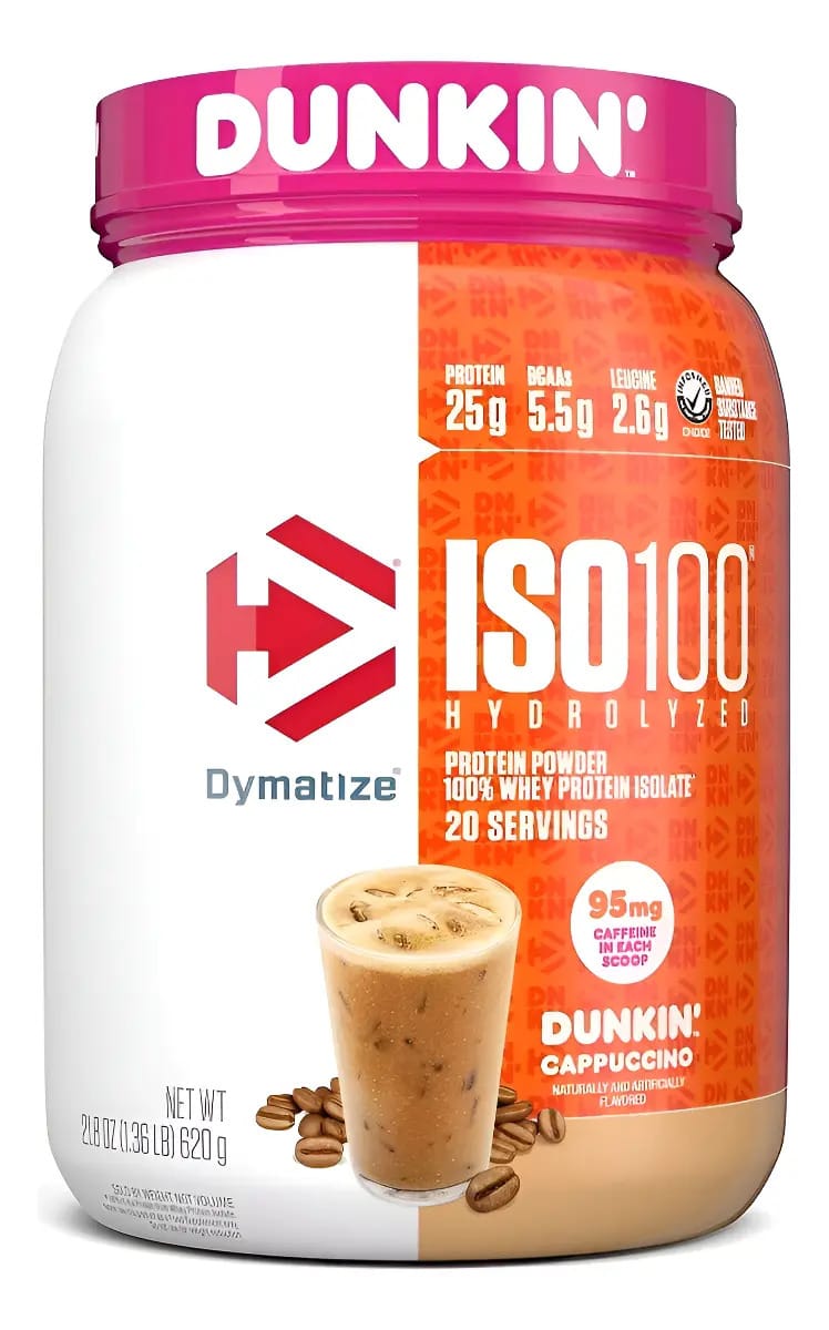 Proteína Hidrolisada Dymatize Iso100 25g Sabor Dunkin Capuccino