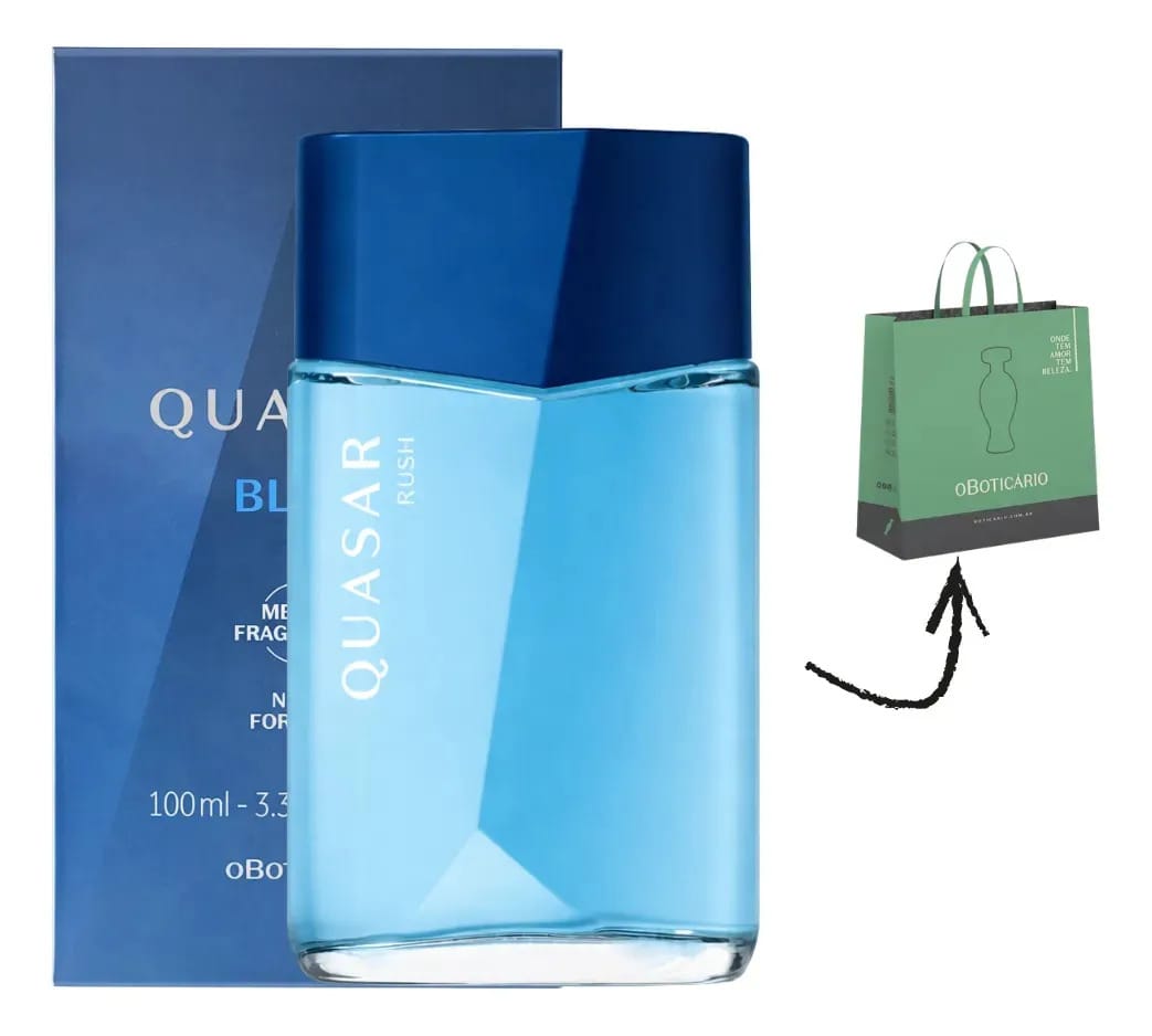 Água-de-Colônia Masculina O Boticário Quasar Rush 100 ml