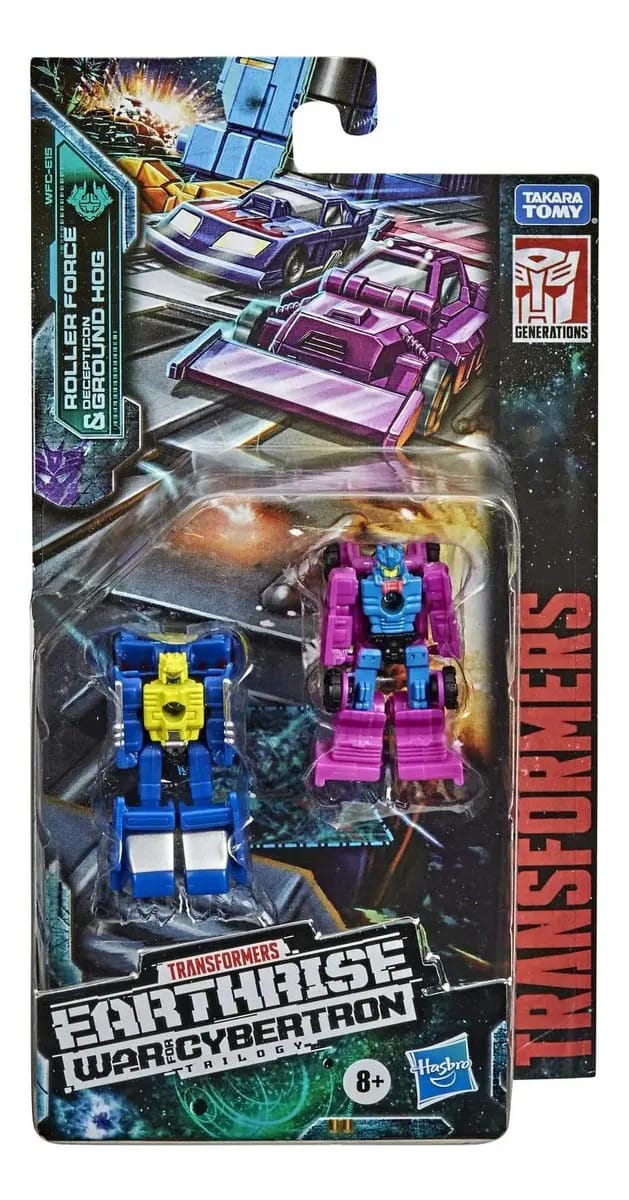 Brinquedos Transformers Hasbro Earthrise Micromaster, pacote com 2 unidades
