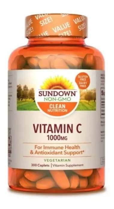 Vitamina C 1000 mg, 300 cápsulas - Sundown.