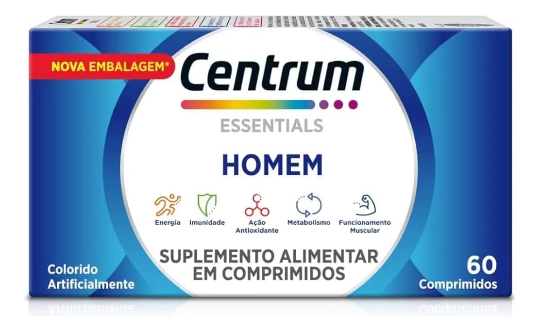 Suplemento Vitamínico Centrum 60 Comprimidos