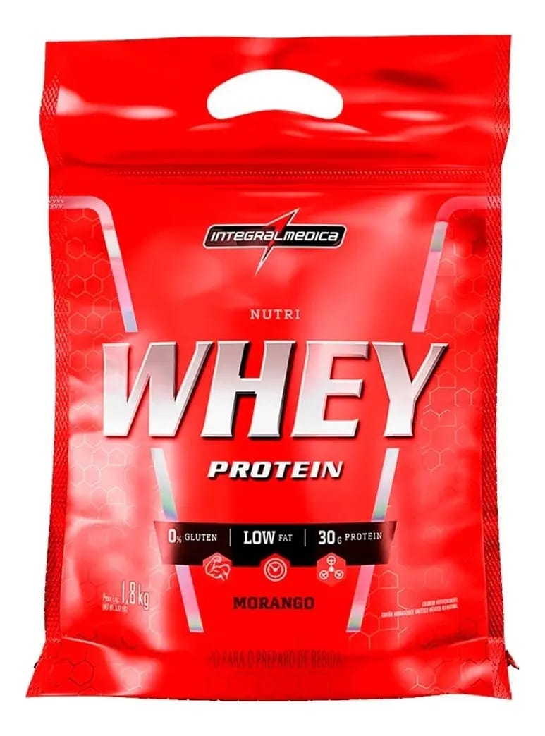 Nutriwhey Morango Pouch 1,8kg - Integralmedica