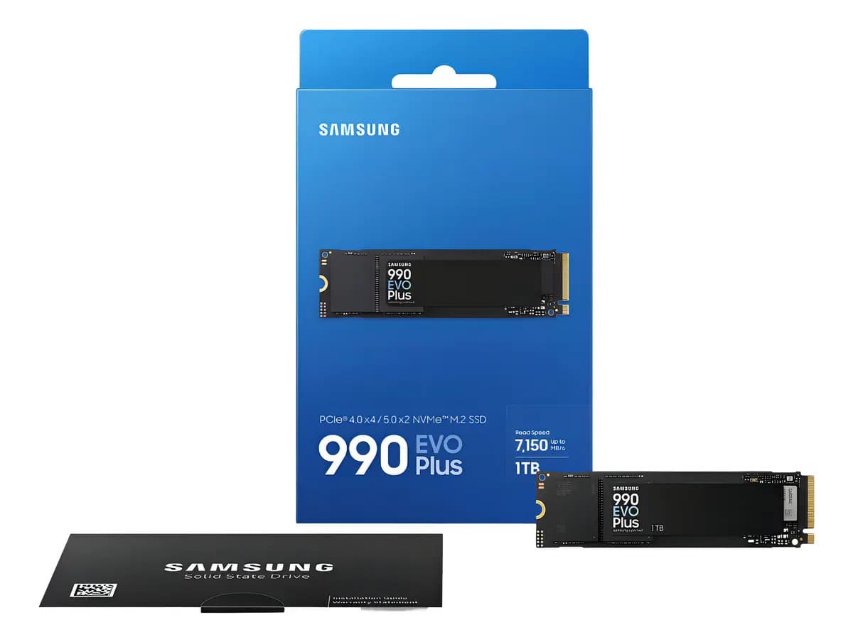 Ssd Samsung 1tb 990 Evo Plus Nvme Pcie 5.0 7150 Mb/s Preto