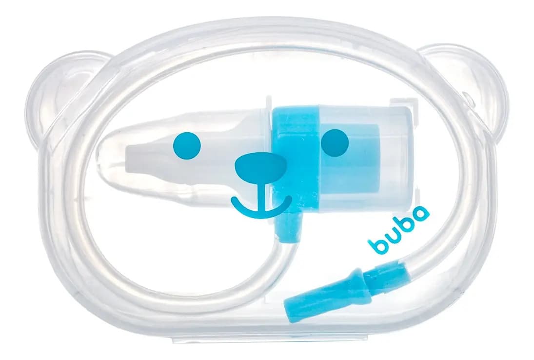 Aspirador Nasal De Sucção Infantil 17000 C/ Estojo Azul Buba