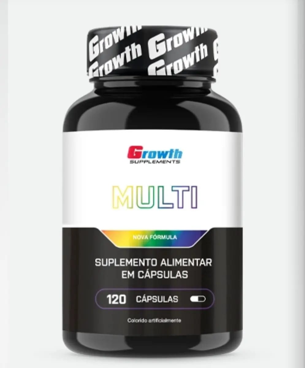Multivitamínico 120 Cápsulas Growth Supplements Sabor Sem sabor