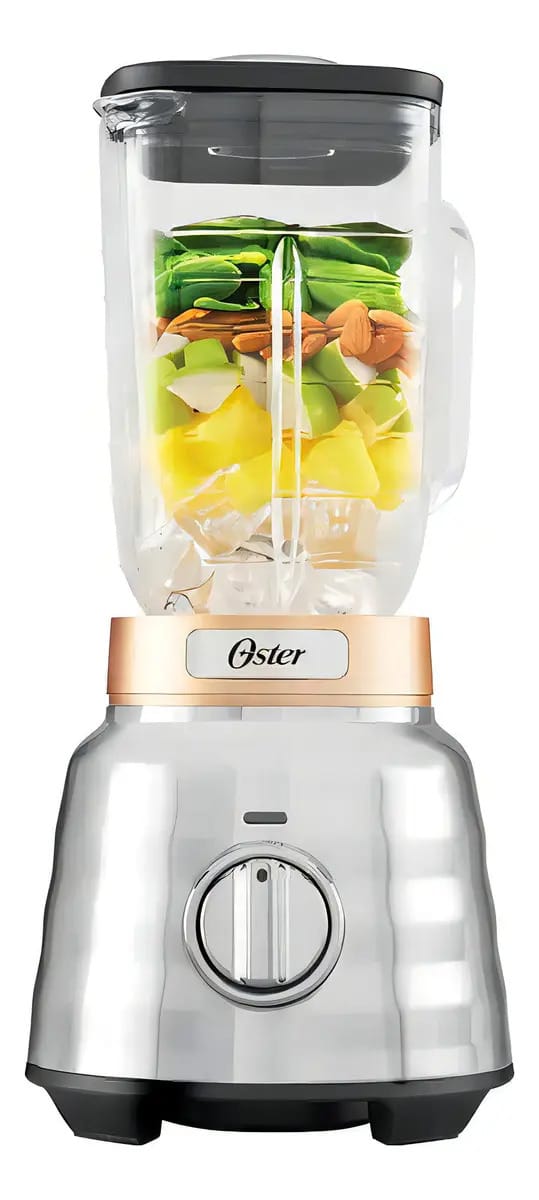Liquidificador Osterizer max oster blstpbrg053 com botão prateado