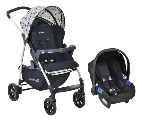 Travel System Ecco Astratto Burigotto Carrinho+bebê Conforto