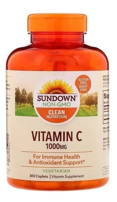 Vitamina C 1000mg 300 Caps Sundown Melhore Sua Imunidade