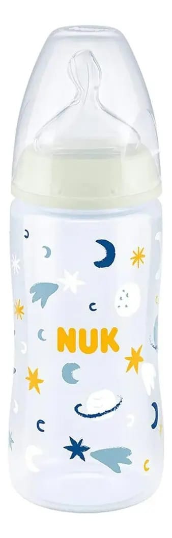 Mamadeira First Choice Brilha No Escuro 300ml Neutra Nuk