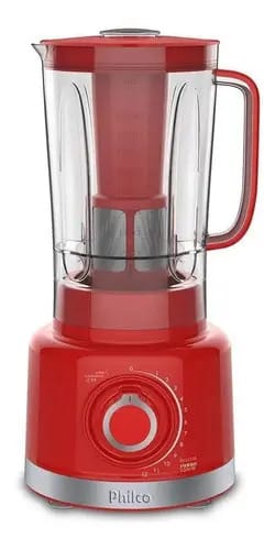 Liquidificador Philco Plq1550v Pro Maxx6 1200w Vermelho