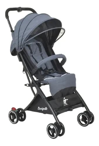 Carrinho De Passeio Bebe Compacto Burigotto Cinza