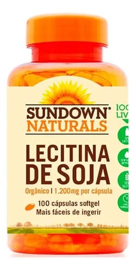 Lecitina De Soja 1200mg Sundown 100 Cápsulas