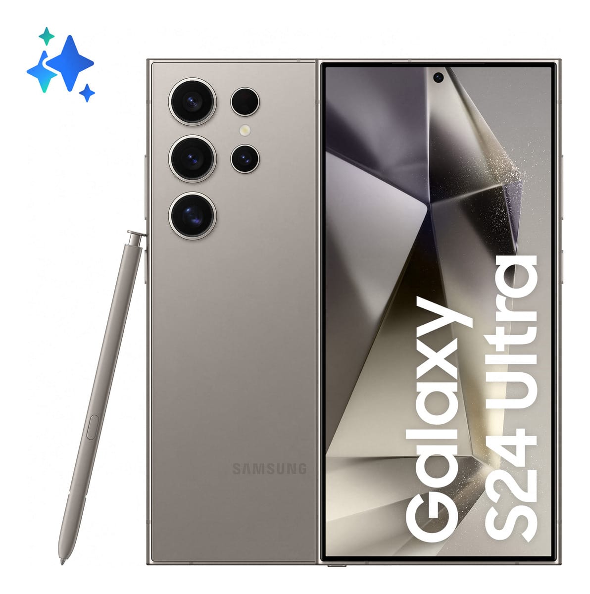 Celular Samsung Galaxy S24 Ultra, 256gb, 12gb Ram, 6.8 , Ai Cor Titânio-cinza