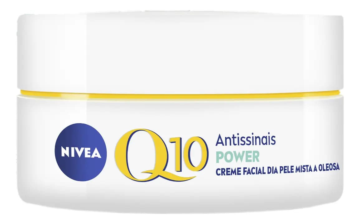 NIVEA Creme Facial Antissinais Q10 Power Dia FPS 30 50g, Reduz Rugas, Controla a Oleosidade, Cuidado Facial Diário, Pele Mista a Oleosa