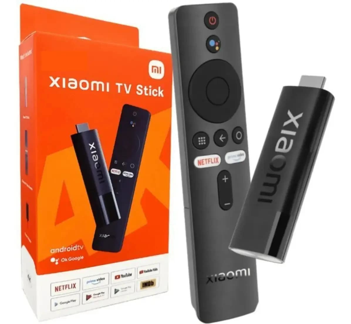 Aparelho Smart Tv Xiaomi Mi Tv Box Stick Chromecast E Google Cor Preto Tipo de controle remoto De voz 8gb