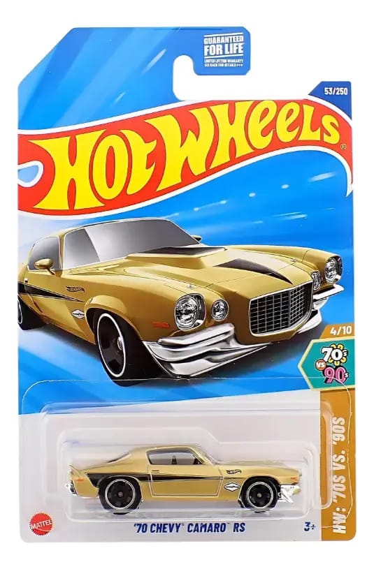 Carro Bentley Continental GT3 1:64 Hot Wheels, Dourado Metálico Mattel