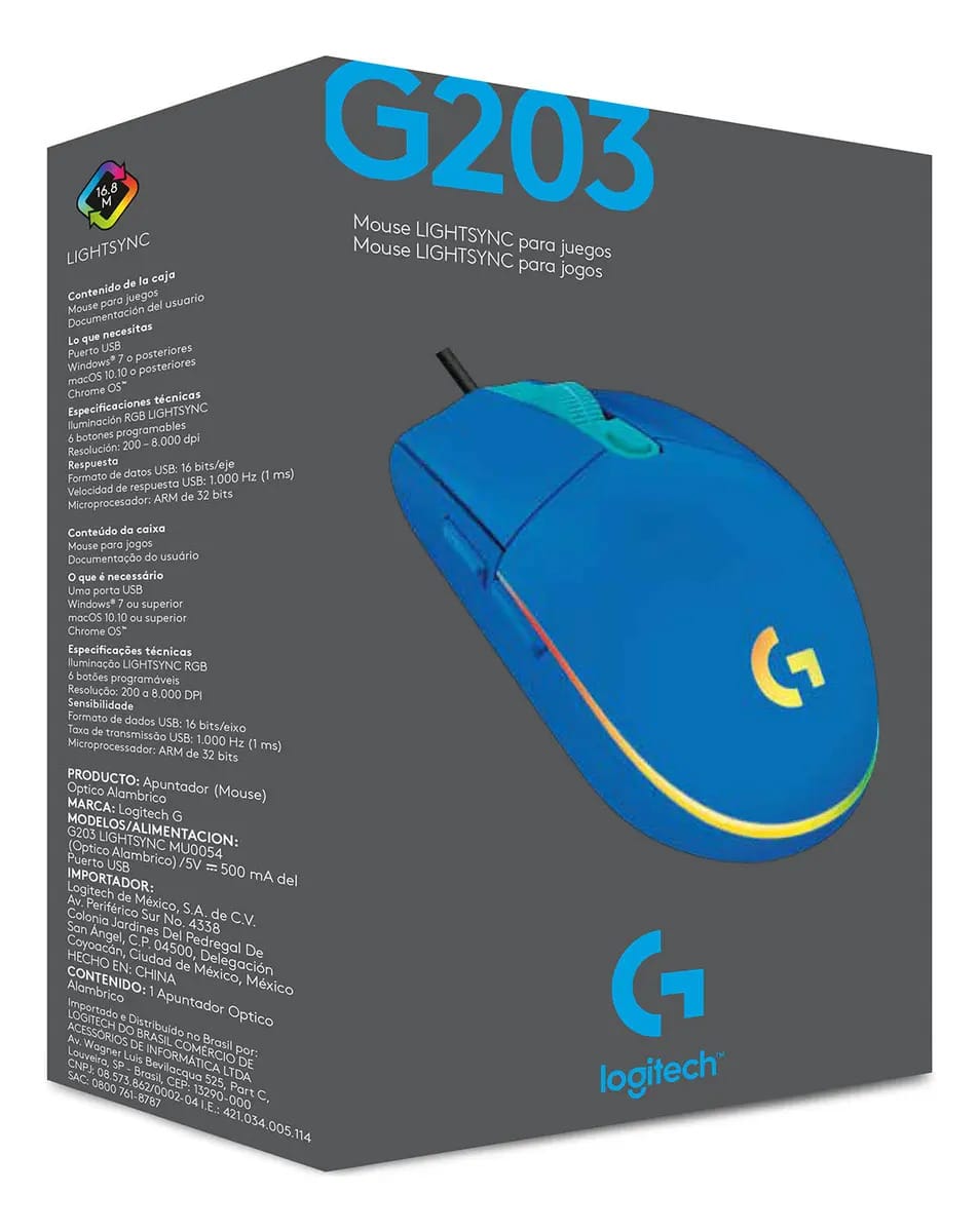 Logitech Logitech G203 M203B Azul