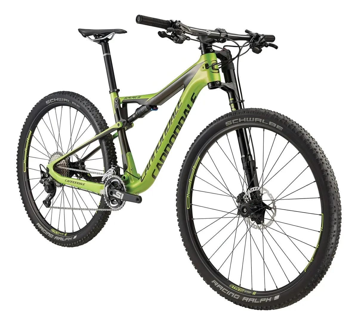 Bicicleta mountain bike Cannondale XC Race Scalpel-Si Carbon 4 2018 R29 tamanho do uadro XL - acid green/anthracite/jet black