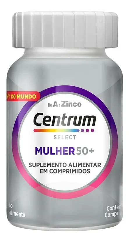 Multivitamínico para Idosas Centrum Mulher Select 50 + 60 Comprimidos