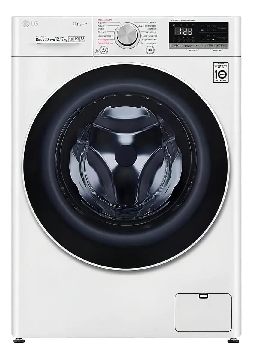 Inversor LG WD12WVC4S6 branco 12kg lavadora-secadora automática