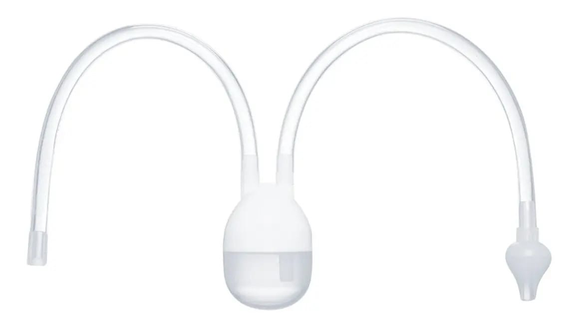 Aspirador Nasal De Sucção Com Estojo - Buba Cor Branco
