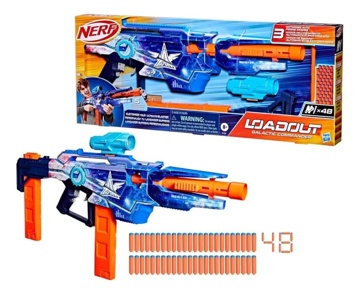 Lançador Nerf Load Out Commander - Hasbro G1581 Azul