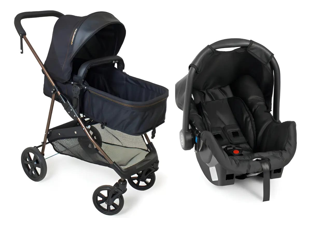 Carrinho Bebê Conforto Napoli Travel System Cobre Galzerano