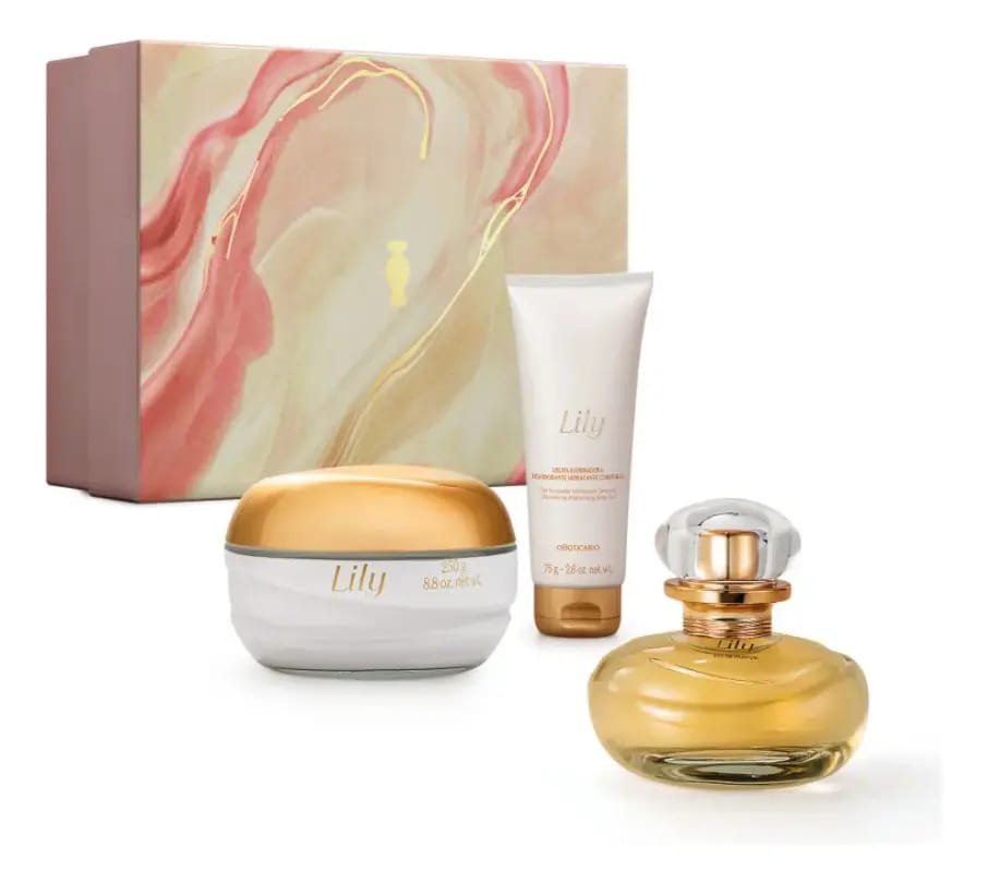 Perfume Feminino o Boticário Lily Presente Especial 3 Unidades 30 Ml