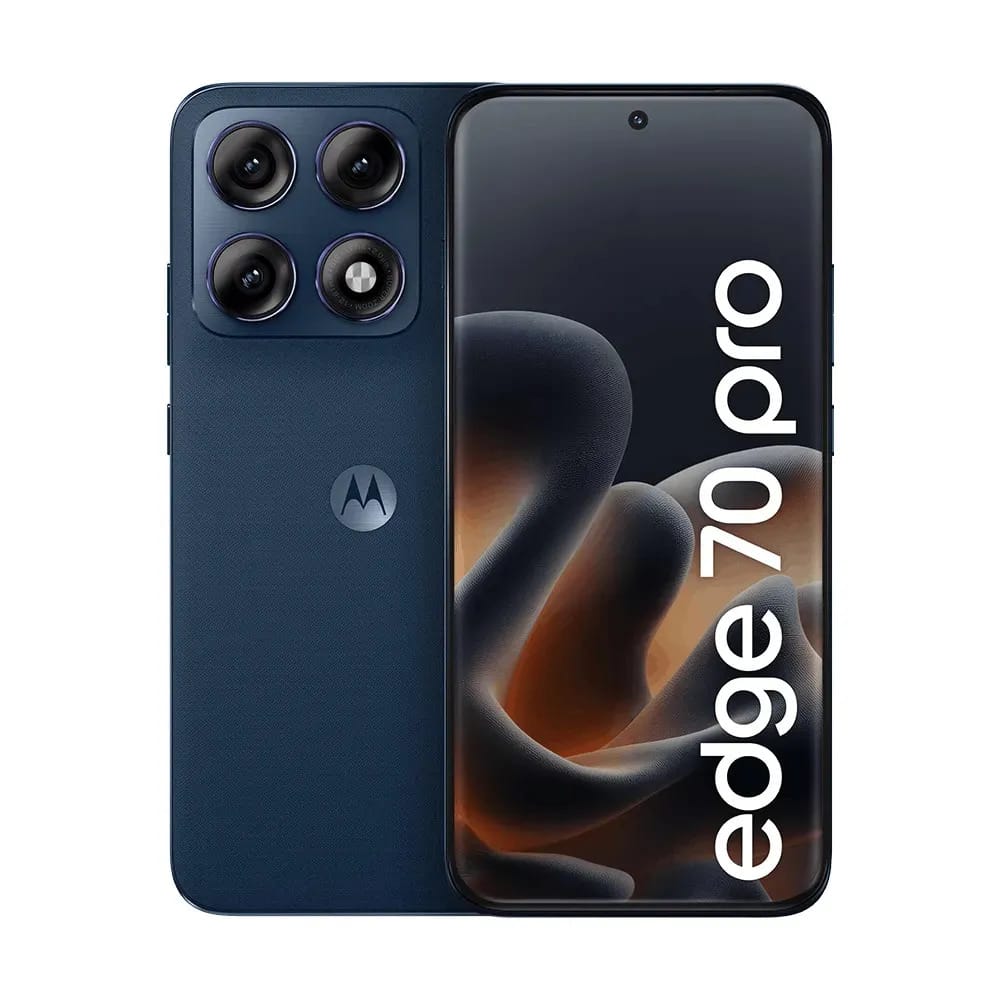 Smartphone Motorola Edge 70 Pro 5g - 512gb 24gb (12gb Ram+12gb Ram Boost), 4 Câmeras De 50mp, Tela 1.5k Extreme Amoled 144hz, Bateria 6500 Mah, Ip68/ip69 - Azul Escuro