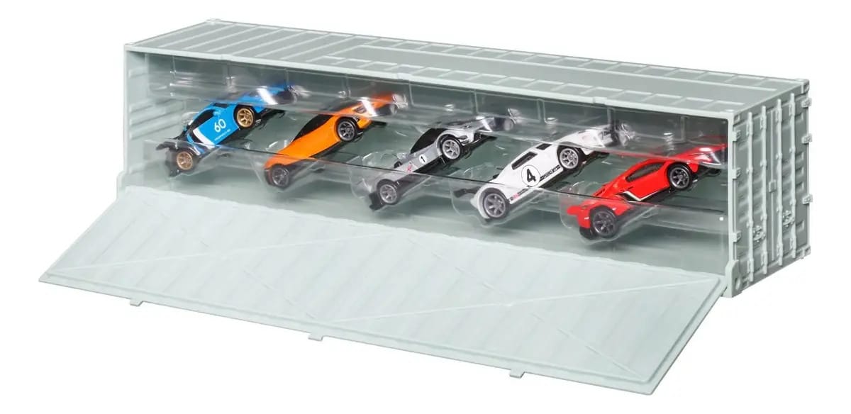 Hot Wheels Premium Speed Machines Car Culture Mini Container Azul-petróleo