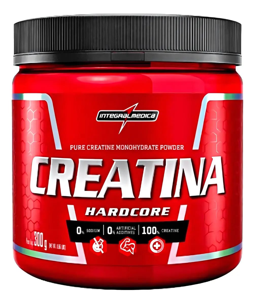 Creatina Hardcore Pó 100% 300g Integralmedica